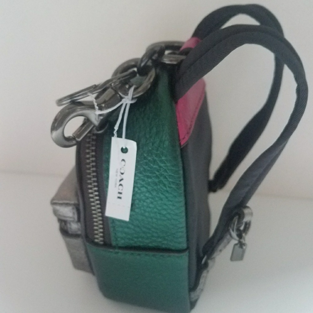 Coach/Leather Backpack Coin Purse - Picture 4 of 7